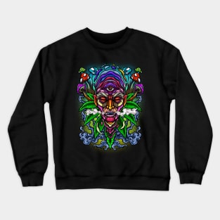 Psychedelic Weed Crewneck Sweatshirt